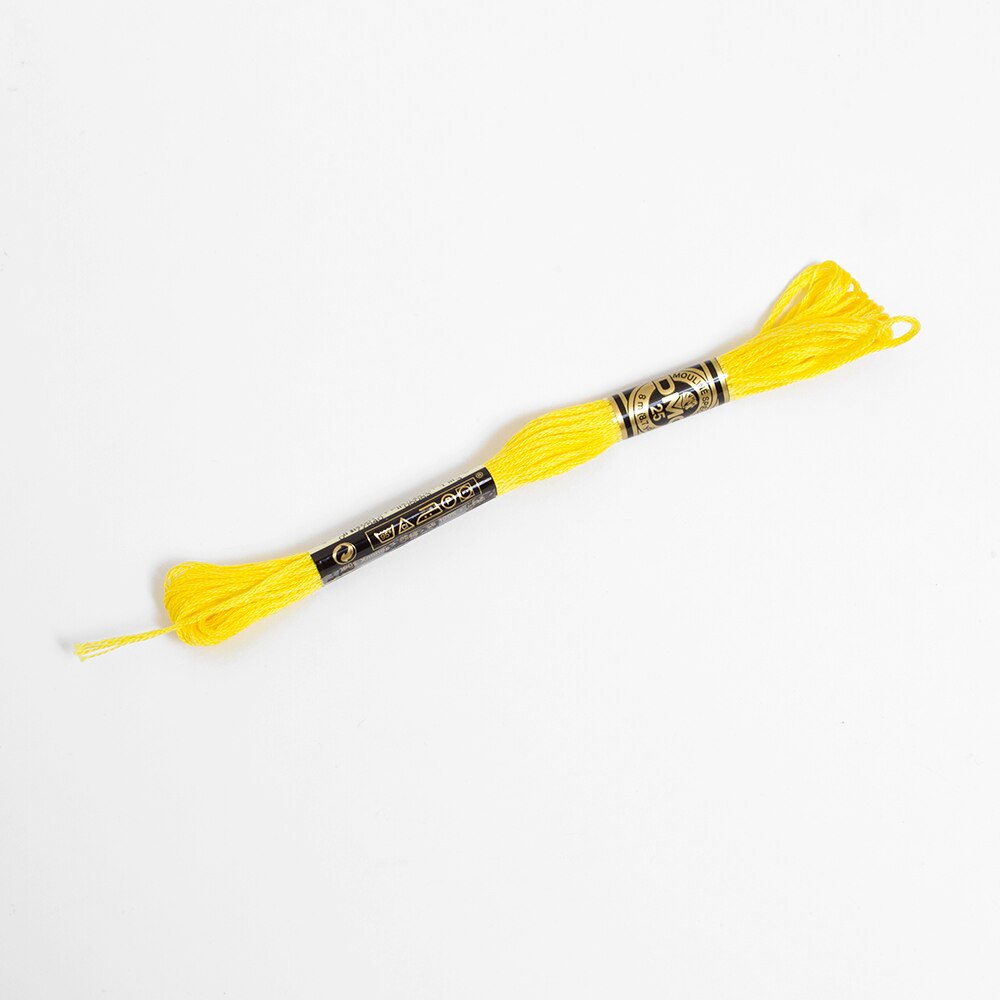 Sewing Supplies, Art & School, DMC, 6 strand, Embroidery floss, 50171, Dark Lemon